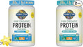 Garden of Life Organic Vegan Protein Powder Bundle - Vanilla 1.5 LB &amp Unflavored 1.2 LB - 22g Plant Based Protein
