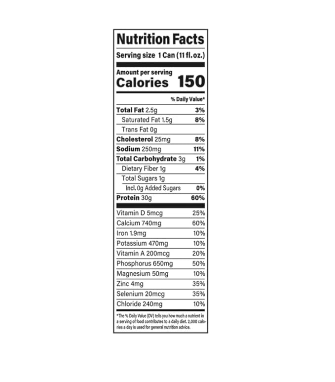 Protein Milk Shake – 30g Protein 1g Sugar 150 Calories 10 Vitamins &amp Minerals 11 fl oz Ready-to-Drink Shakes (Coffee)