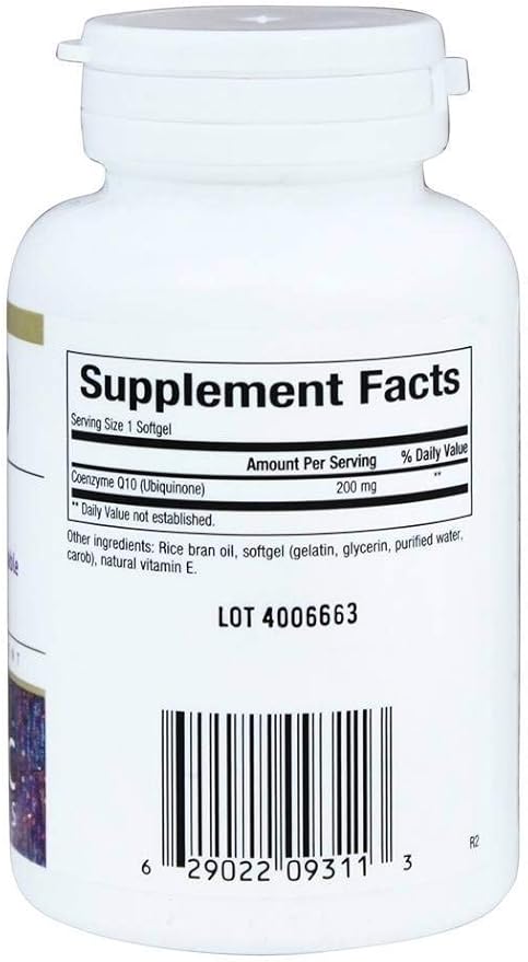 CoQ10 200mg 60 Softgels (Pack of 2)