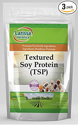 Larissa Veronica Textured Soy Protein (TSP) (16 oz ZIN: 524983) - 3 Pack