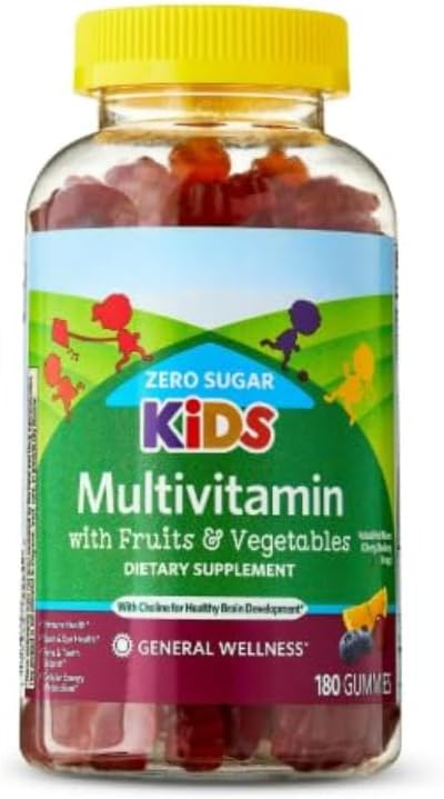 SEDLAV Zero Sugar Kids Multi Gummy 180 Count Sticker