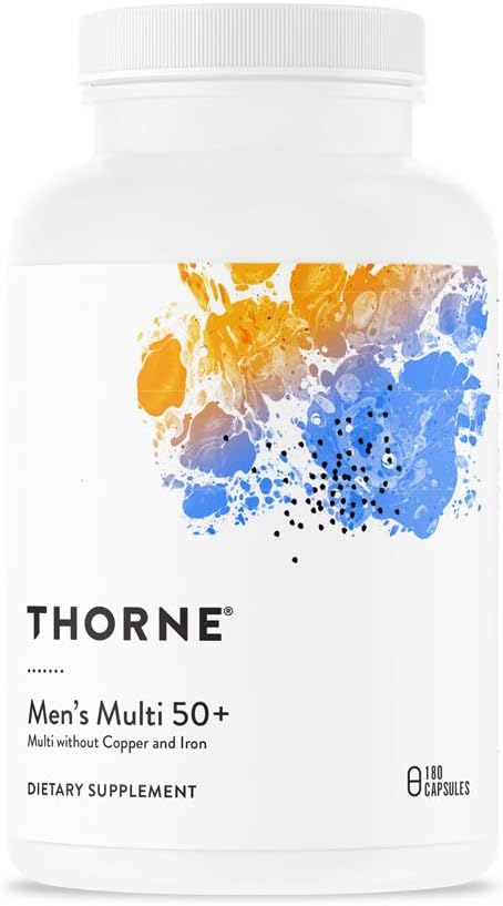 THORNE - Active Aging Multivitamin Bundle - Tailored Nutrition for Men &amp Women 50+ - 30 Servings