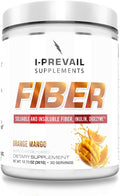 Fiber |8 Grams of Soluble and Insoluble Types | Gut Health Digestion Immunity | Vegan and Gluten Free | Great Flavors Easy Mixing | 30 Servings (Orange Mango)