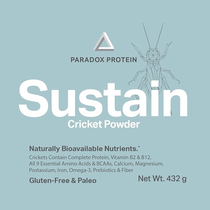NutriCricket Paradox Protein 1lb Organic Bag Pure Cricket Powder