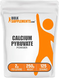 BulkSupplements.com Calcium Pyruvate Powder - Calcium Supplement Pyruvate Supplement - Unflavored &amp Gluten Free 2g per Serving 250g (8.8 oz) (Pack of 1)