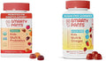 SmartyPants Kids Multivitamin Gummies Bundle: Organic Probiotics Omega 3 Vitamins D3 C B12 B6 A K &amp Zinc Immune Support Sugar Free Strawberry Banana 164 Count