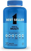 One Per A Day Men’s Health Multivitamin Tablets 300 Count Bulk Value Bottle Daily Nutritional Support for Active Men