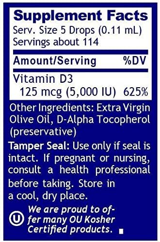 QNL D3 Gold - Vitamin D Liquid Drops - Bone Strength Supplement - Offers Cardiovascular &amp Immune Support - Premium Health &amp Wellness Product - 0.43 fl oz (2 Pack)