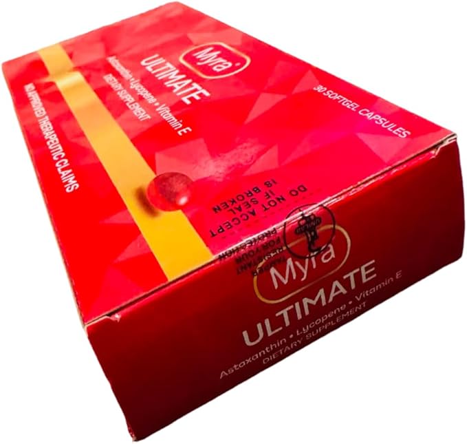 Myra Utimate with Astaxanthin Lycopene and Vitamin E 30 Softgel Capsules