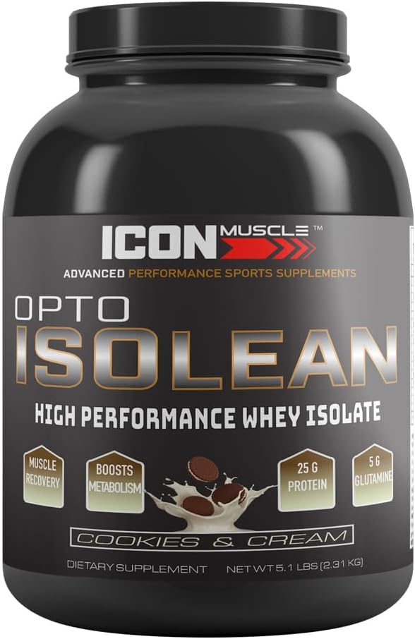 Isolean Whey Protein Powder Cookies &amp Cream 5 Pound