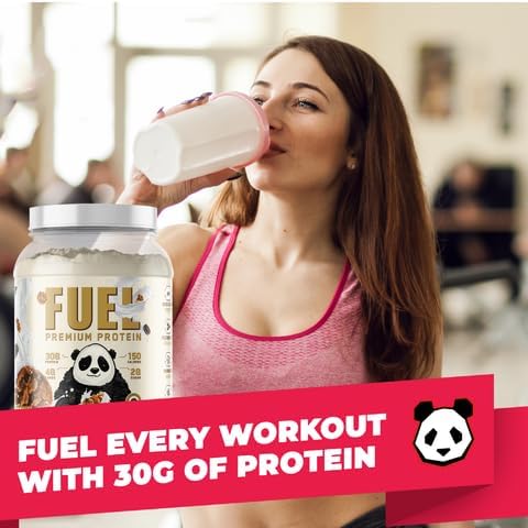 Underground Bio Labs Panda Fuel Premium Protein WheyHydrolyzed CollagenCaseinProbiotics Enzymes Keto FriendlyTime Release 25 Servings (2.5 Pound Cookies &amp Cream)