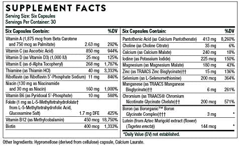 THORNE - Active Aging Multivitamin Bundle - Tailored Nutrition for Men &amp Women 50+ - 30 Servings