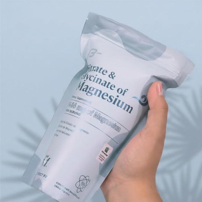 Magnesium Glycinate &amp Citrate - Supports Sleep and Muscle Recovery - Vegan - 496 mg -220 Capsules - 2 Month Supply