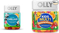 OLLY Kids Chillax Magnesium Gummies Plus L-Theanine Lemon Balm Sherbet Flavor - 50 Count &amp Kids Multivitamin Gummy Worms Overall Health and Immune Support Vitamins and Minerals A C D