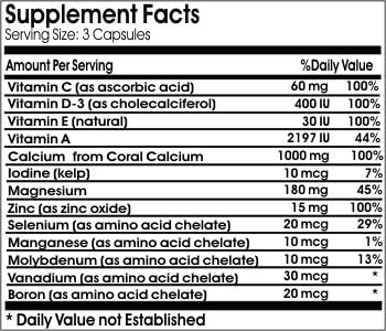 Coral Calcium 1000mg Full Spectrum ~ 100 Capsules - No Additives ~ Naturetition Supplements