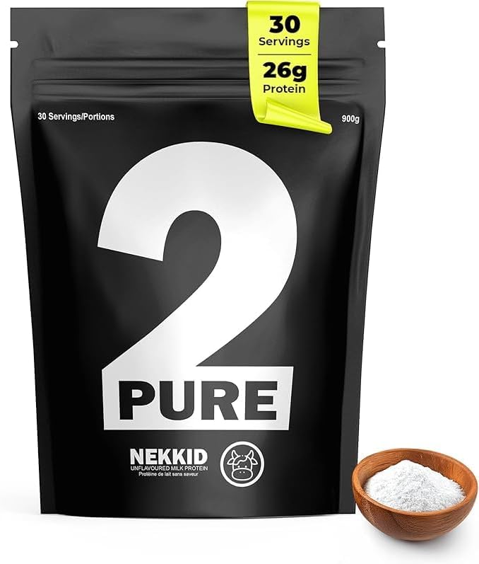 2-Pure Protein Powder - Only 2 Ingredients | Keto Unsweetened Low Carb Gluten Free Non-GMO | 26G Milk Protein Isolate Powder - 30 Servings (2 Pound Real Vanilla)