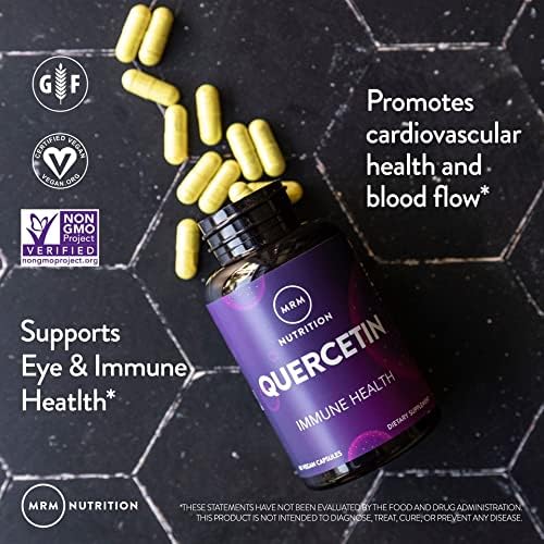 MRM Nutrition Quercetin| Immune + Cardiovascular Health | 500mg per Serving | Made with QU995: Worldâ€™s purest quercetinâ„¢ | Antioxidant Status | 60 Servings