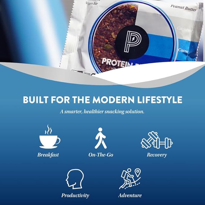 Protein Puck Vegan Plant based Protein Bar – Natural Healthy Snack Bars 12 Count 1.34oz Mini Gluten Free Dairy Free No GMO Kosher – Mighty Moxie – Cocoa Cashew Cinnamon Sport Nutrition