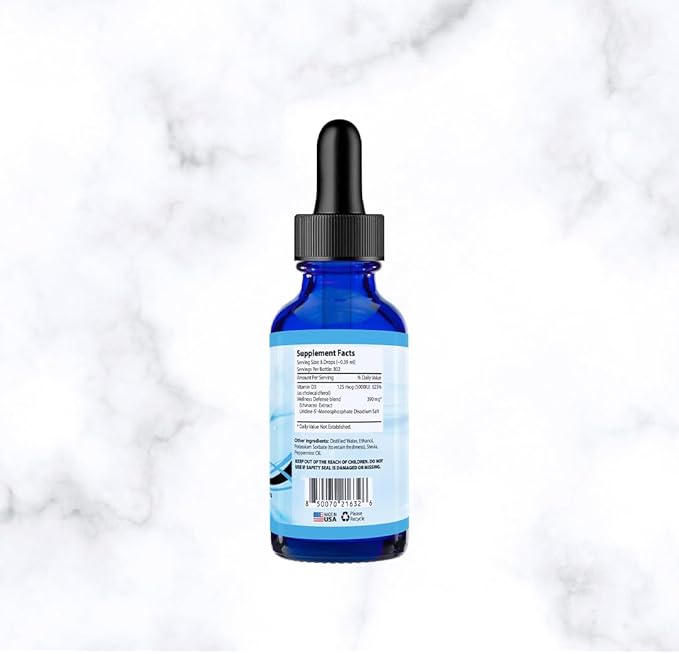 Absonutrix UriVi - D3 343 mg 4 FL OZ Liquid 302 Servings Made in USA Plant-Based Ingredients Echinacea Extract Vitamin D3 Gluten-Free