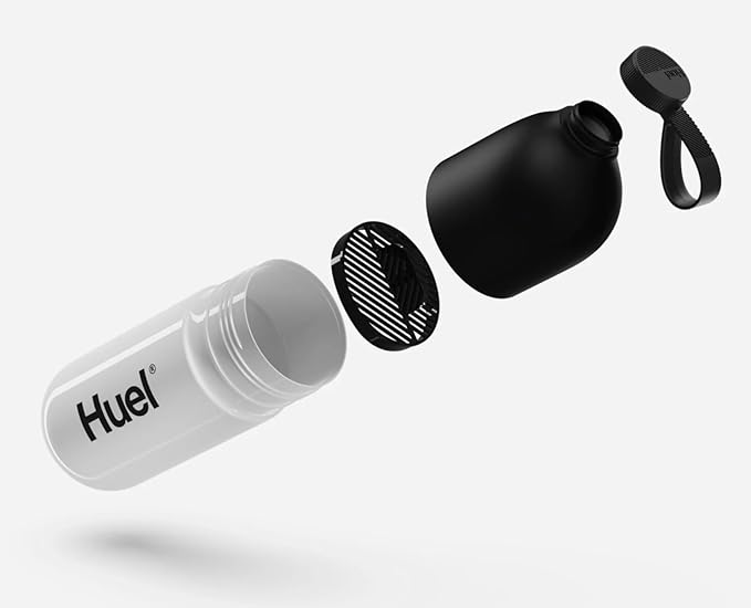 Huel Black Edition Bundle | Vanilla 40g Vegan Protein Powder + Shaker Bottle | Nutritionally Complete Meal | 27 Vitamins and Minerals Gluten Free | Lockable Lid to Avoid Spills | BPA Free