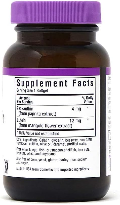 Bluebonnet Nutrition – B-Complex100 100 Capsules + Quercetin Vitamin C 90 Caps + Zeaxanthin Plus Lutein for The Vision 60 Softgels (3 Units Total)