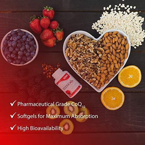 SEDDS® CoQ10 Ubiquinol Cardiovascular Health Supplement Daily Vitamin for Heart Health and Energy (60 Count) Highly Absorption Liquid Water-Soluble Softgel for High Blood Pressure and Cholesterol