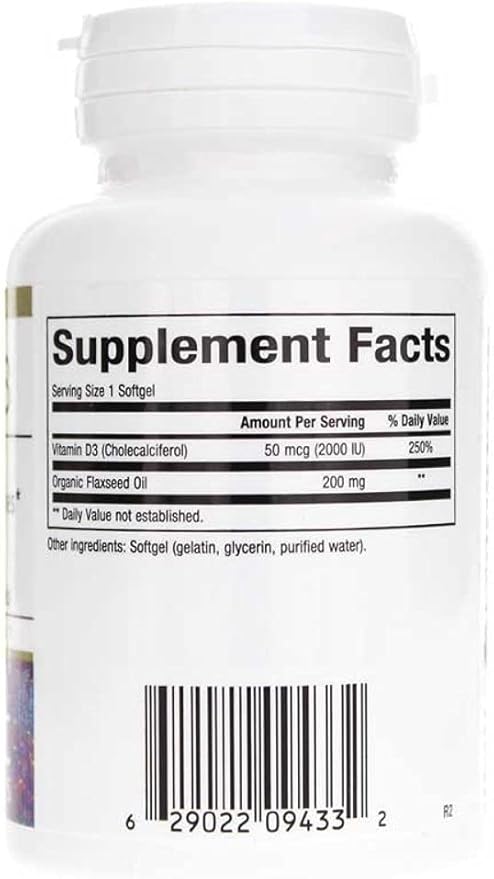 Bioclinic Naturals Vitamin D3 2000 I.U. 180 Softgels