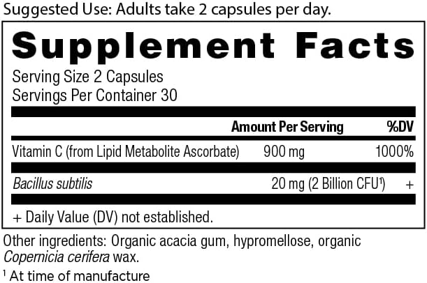 Ancient Nutrition Vitamin D Capsules 60 Count + Vitamin C Capsules 60 Count