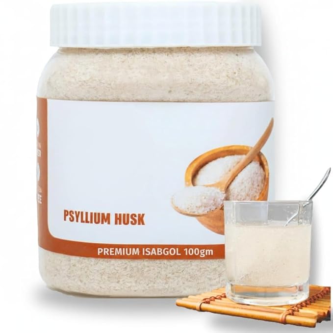 Psyllium Husk- 100g | Isabgol bhusi| Rich Source Of Dietary Fiber Gluten Free | Effectively Relieves Constipation | Supplement For Digestion