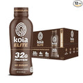 Koia Elite Plant Based Protein Shake Chocolate 32g Protein 4g Sugar 6g Prebiotic Fiber Pre &amp Post Workout Nutritional Drink No Seed Oils Dairy-Free Gluten-Free Non-GMO 12 Fl Oz (Pack of
