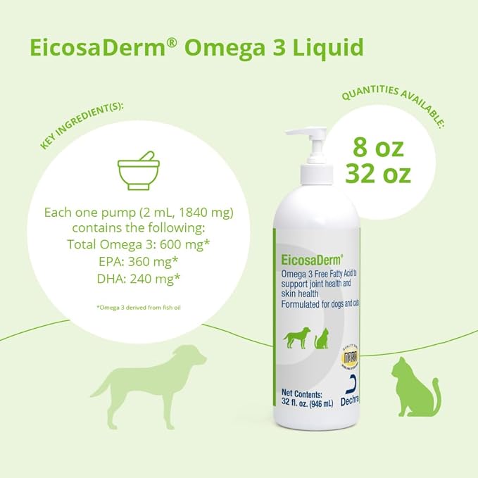 Omega 3 Liquid for Dogs and Cats 32 oz