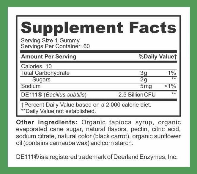 LifeSource Vitamins Probiotic Gummies Organic for All Ages (60 Gummies)