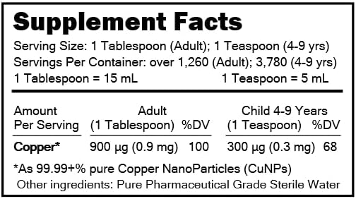 MediCOPPER® Plus Blood Booster True Colloidal Copper CuNP Nutritional Supplement - 5 Gallons in Cubetainer