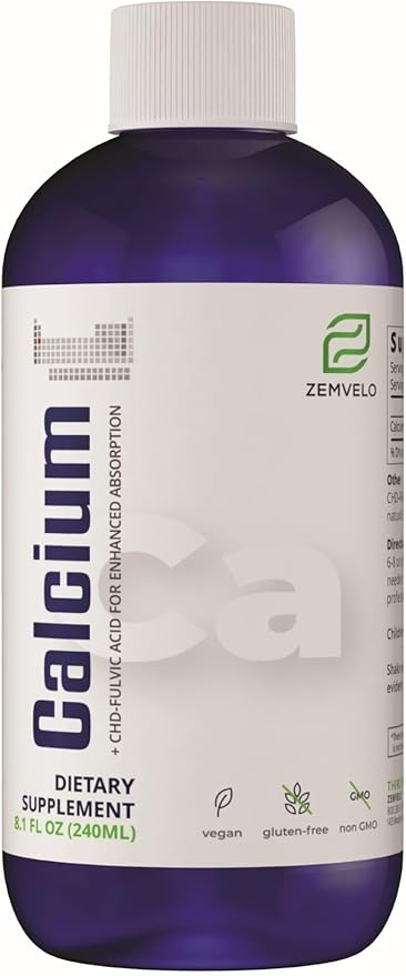 Liquid Ionic Calcium Supplement | Women's Health | Fast Absorption | Easy to Digest | Bone &amp Teeth Support
