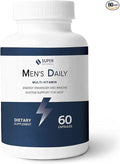 Super Naturals Men's Daily Multivitamin Energy Enhancer and Immune System Support for Men (60 Capsules 30 Day Supply)