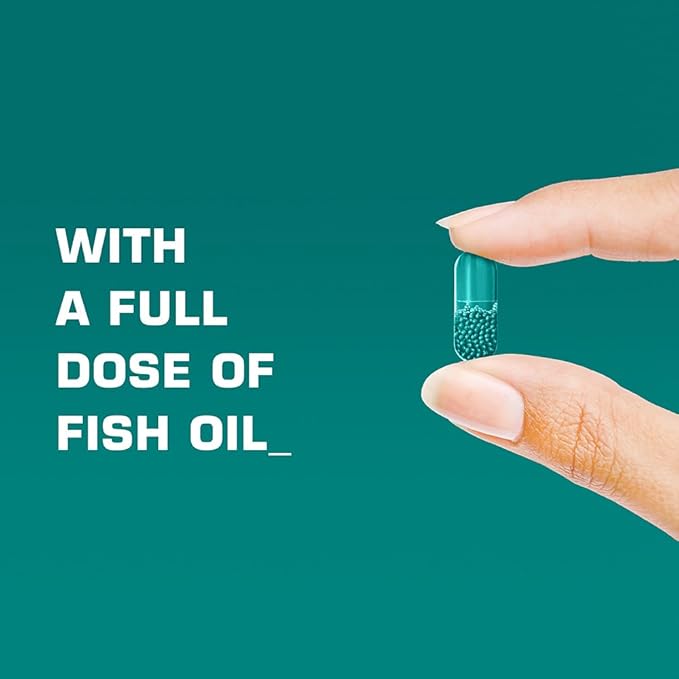 ORB Men’S MULTIVITAMIN + Fish Oil – A Complete Multi + Fish Oil |Heart Health Support Antioxidant Support Supports a Positive Mood 21 Essential Vitamins – 60 Count