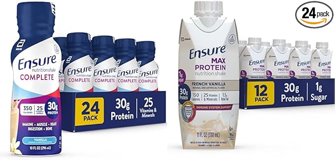 Ensure COMPLETE Nutrition Shake 30g of Protein Meal Replacement Shake with Nutrients for Immune Health &amp Max Protein Nutrition Shake with 30g of Protein