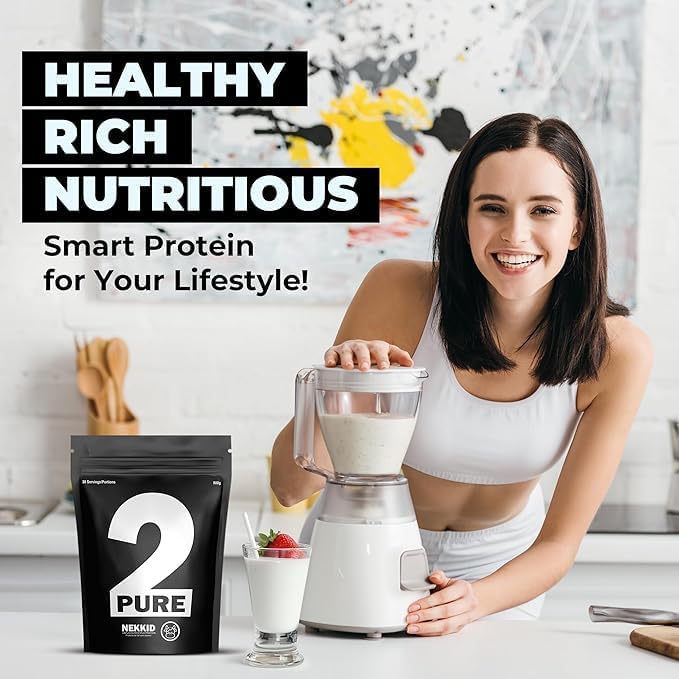 2-Pure Protein Powder - Only 2 Ingredients | Keto Unsweetened Low Carb Gluten Free Non-GMO | 26G Milk Protein Isolate Powder - 30 Servings (2 Pound Unflavored)