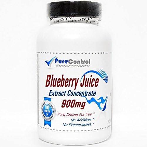 Blueberry Juice Extract Concentrate 900mg // 100 Capsules // Pure // by PureControl Supplements