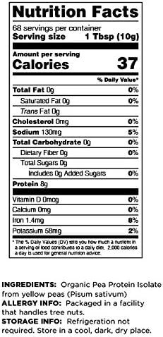 Terrasoul Superfoods Organic Pea Protein 4.5 Lbs (3 Pack)