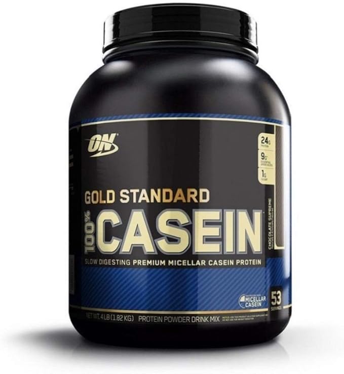 Optimum Nutrition Gold Standard 100% Micellar Casein Protein Powder Slow Digesting Helps Keep You Full Overnight Muscle Recovery Chocolate Supreme 4 Pound (Packaging May Vary)