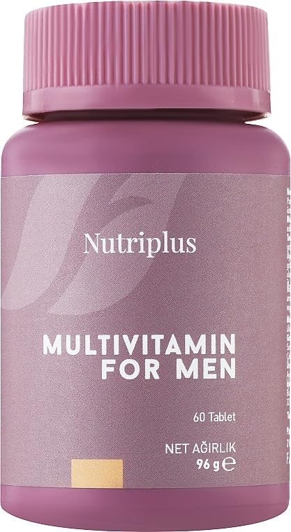 FARMASi Nutriplus Multivitamin Complex for Men 60 Tablets - Daily Multivitamin Energy Support Immune Function Supplements Vitamins and Minerals Men's Health Boosts Energy Supports Immunity