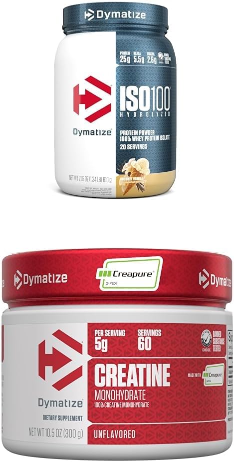 Bundle of Dymatize ISO100 Whey Protein Powder Isolate