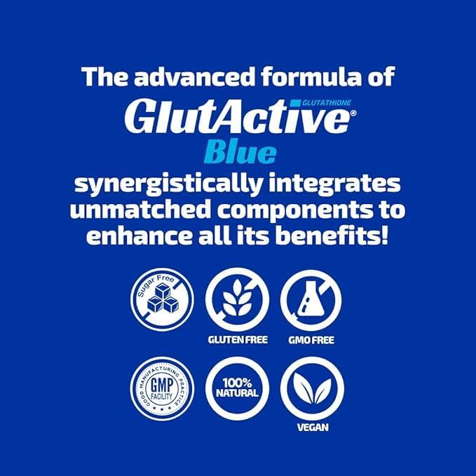 Blue 800mg | Glutathione | Antioxidant Increase Immunity &amp Energy – Detox &amp AntiAging Cysteine Selenium Zinc Resveratrol Acerola (VIT-C). 60 Chewable Tablets (60ct)