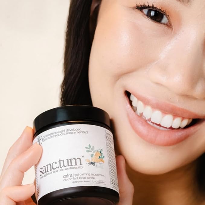 Sanctum™ Physician Formulated &amp Physician Recommended Gut Calming Supplement for Discomfort Bloating and Stress