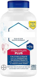 Maximum Plus Calcium Citrate + D3 280 Caplets +Vsl Guide
