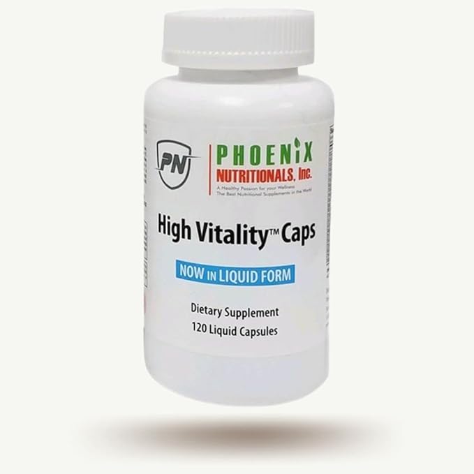 High Vitality Multivitamin and Mineral Full Spectrum Gel Easy Swallow Caps Absorption Potency Liquid Essential Nutrient Hair Skin Nails Adrenal Brain Support Blend 120.0 Count