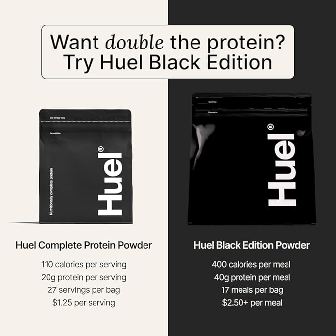 Huel Vegan Protein Powder | Vanilla | Complete Nutrition | 20g Protein Powder | 100% Plant-Based | 27 Vitamins &amp Minerals Gluten Free Non-GMO Lactose Free | 26 Servings