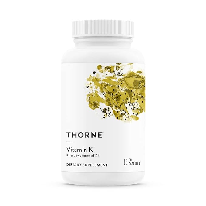 THORNE - Bone Health Bundle - Vitamin D3 &amp Vitamin K - Supports Healthy Bones Teeth Muscles Cardiovascular and Immune Function - 30 to 60 Servings