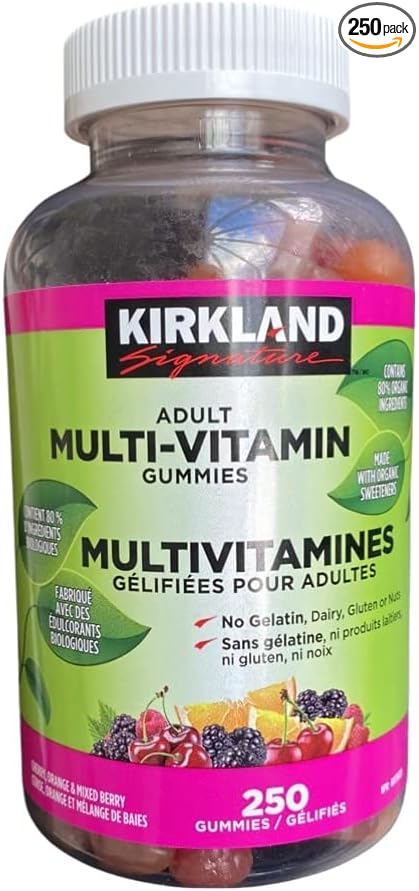 Kirkland Signature Adult Multi-Vitamin Gummies 250 Gummies